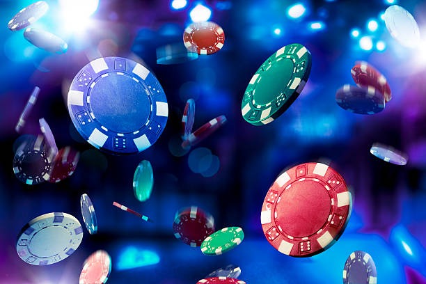 Bandar Poker table interface on lesehantoto showing card positions and bet controls